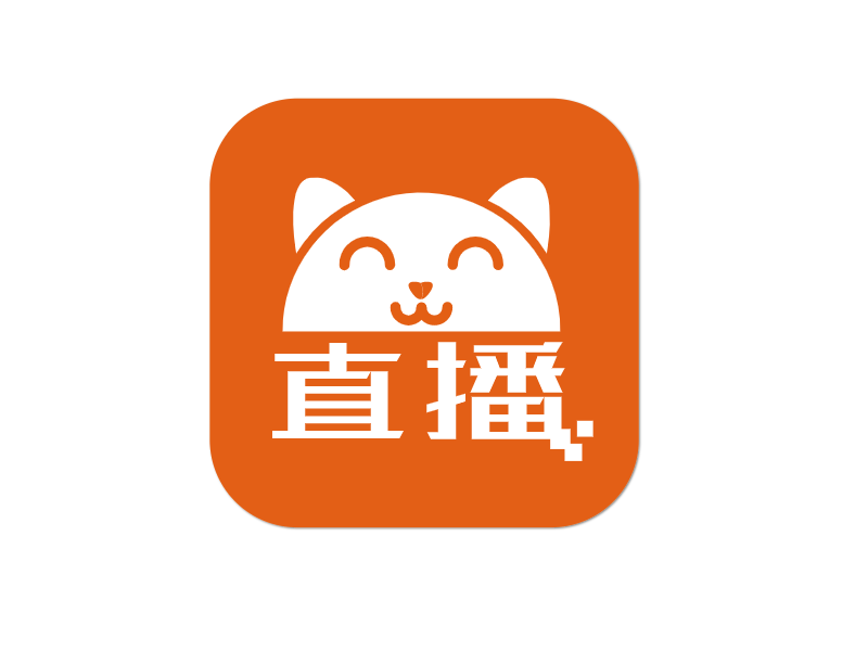 直播猫视频影视app图标标志logo设计