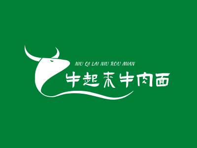 创意动物牛餐饮美食图标标志logo设计