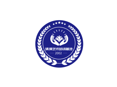 深藍色商務藝術徽章圖標標志LOGO設計