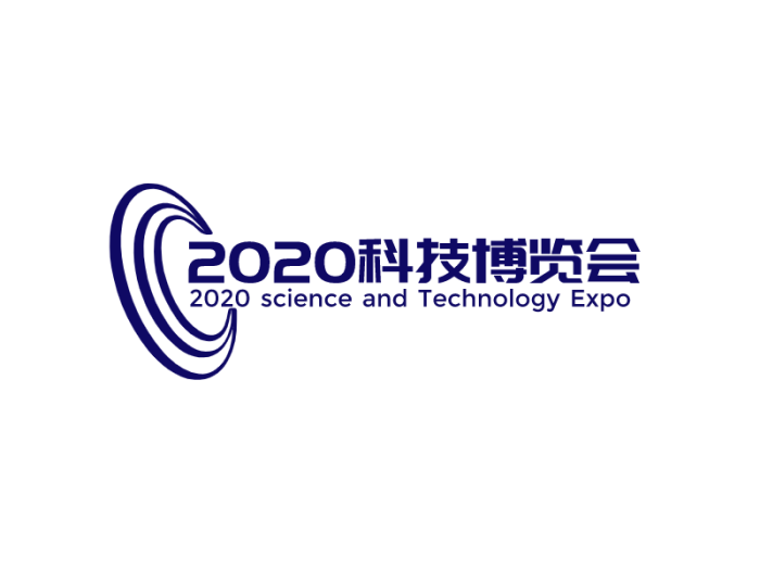 蓝色商务科技博览会会议会标图标标志logo设计