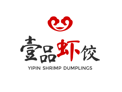 祥云传统中式饺子馆图标标志logo设计