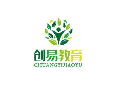 绿色简约K12教育机构徽章logo设计