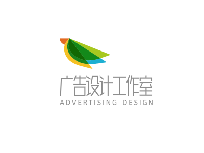 彩色创意简约抽象广告设计工作室logo设计