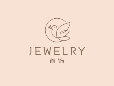 清新文艺服装饰品店铺鸟logo设计