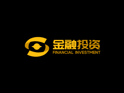 金色高端大气商业简约金融行业公司企业logo设计