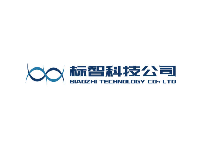 蓝色简约商务科技公司logo设计