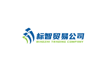 藍綠色簡約商務貿易公司logo設計