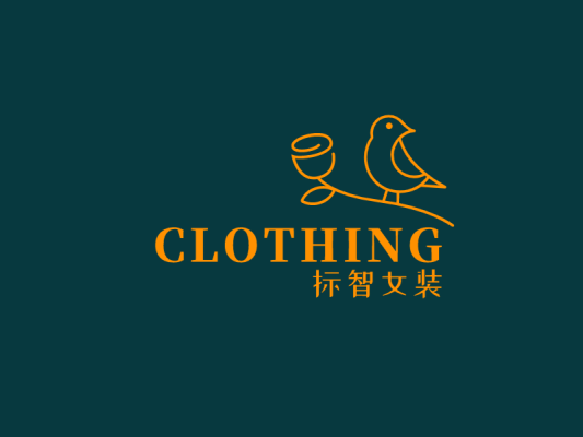 文藝花鳥服裝店logo設計