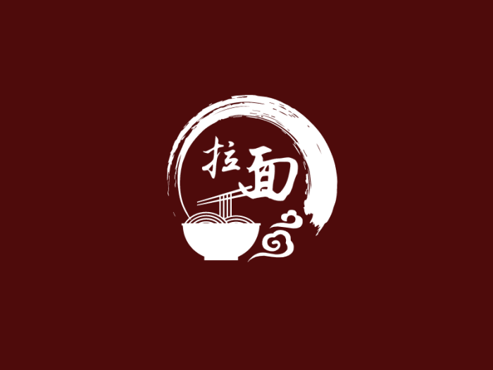 中式餐饮面logo设计
