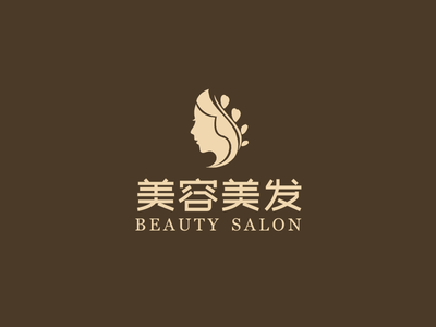 简约高级美容美发logo设计