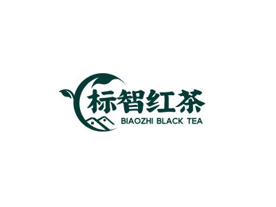 中式简约红茶logo设计