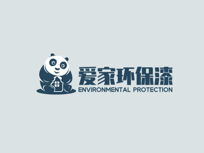 青色简约环保主题品牌logo设计