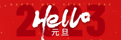 红色 喜庆 新年元旦 美团海报设计