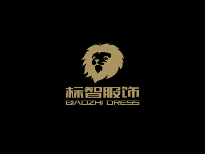 酷炫动物狮子头服装logo设计