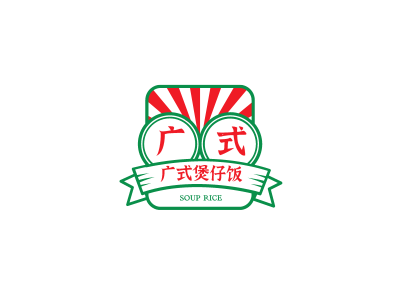 创意复古国潮餐饮徽章logo设计