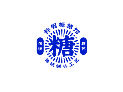 简约国潮徽章logo设计