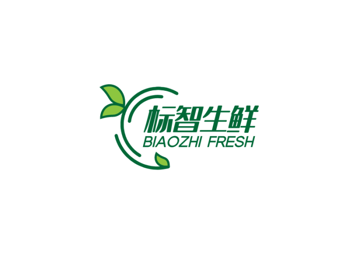 简约绿植生鲜logo设计