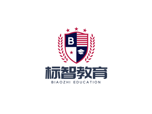 简约教育徽章logo设计