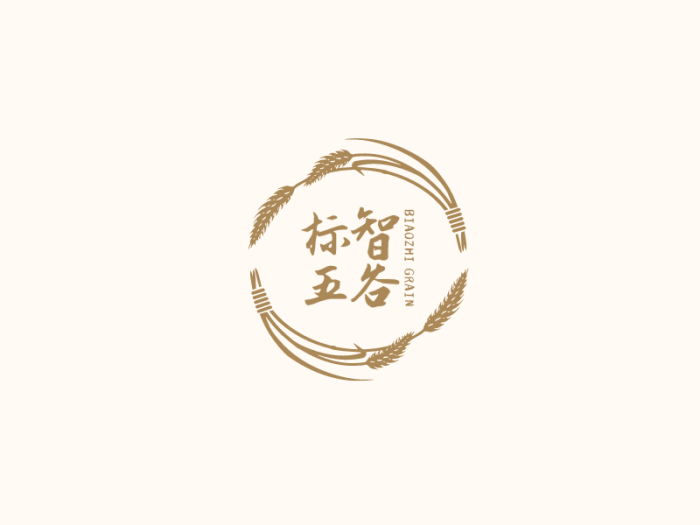 中式农产品徽章logo设计