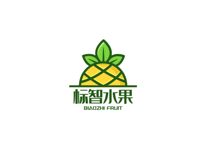 简约水果logo设计