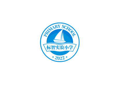 简约教育学校徽章logo设计