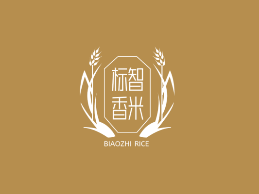 文艺农业五谷徽章logo设计