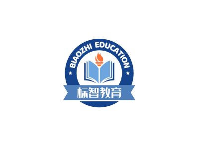 简约教育学校徽章logo设计