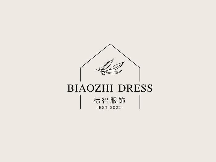 文艺清新服饰logo设计