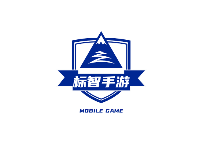 蓝色简约电竞游戏徽章logo设计