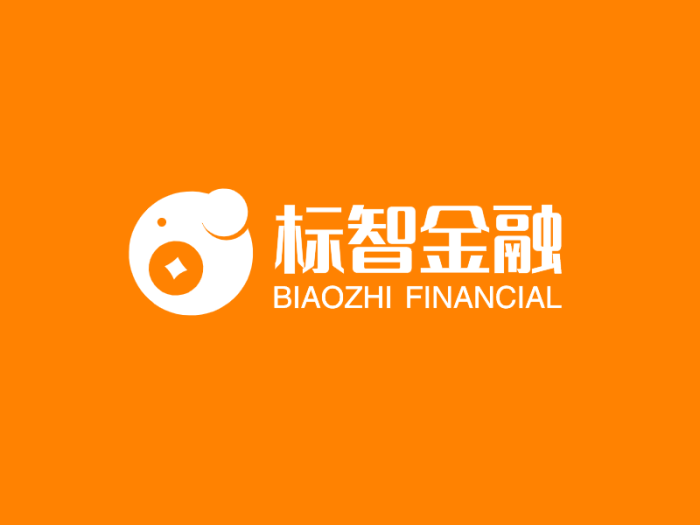 橘色简约创意商务金融logo设计