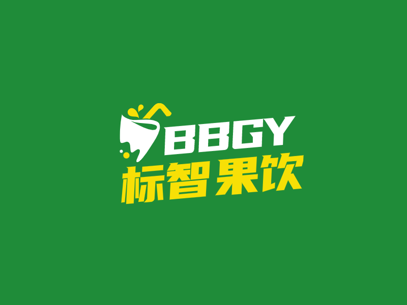 简约果汁饮料logo设计