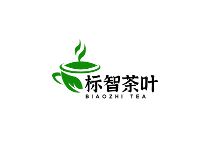 簡約文藝茶葉茶飲logo設計