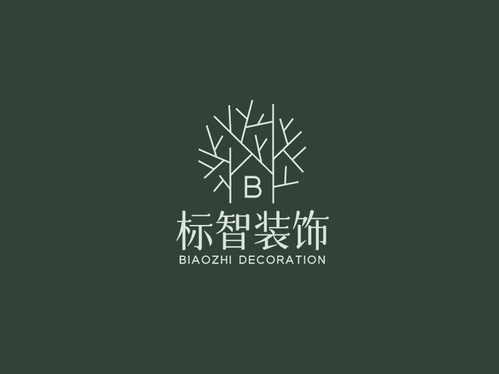 文艺现代家居装饰logo设计