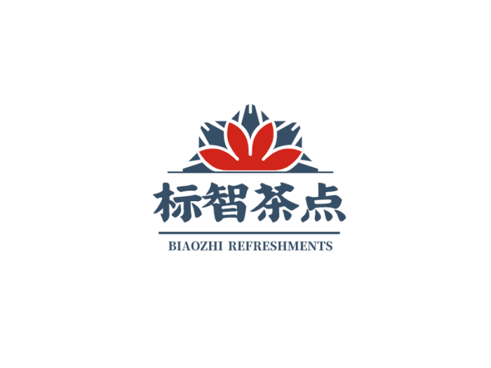 中式文艺茶点logo设计
