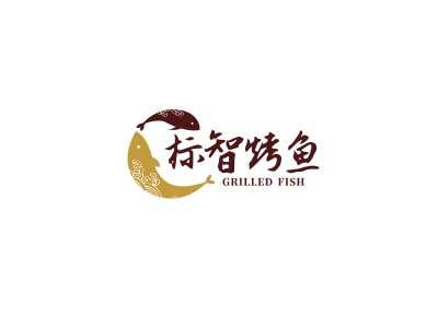 中式传统鱼logo设计