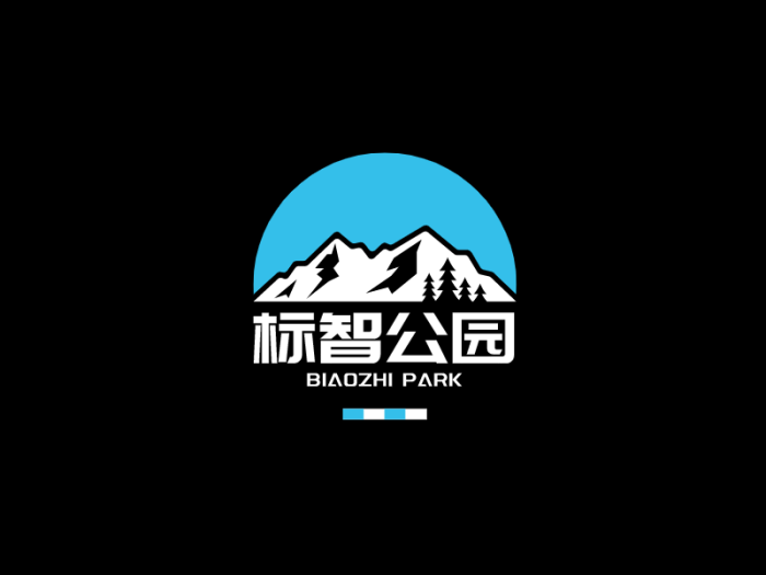 创意手绘山峰公园logo设计