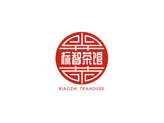 简约中式茶馆logo设计