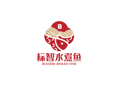 创意传统鱼餐饮logo设计