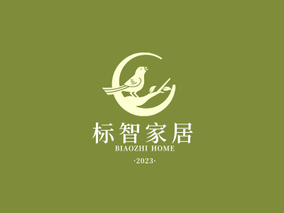 文艺新中式家居家纺logo设计