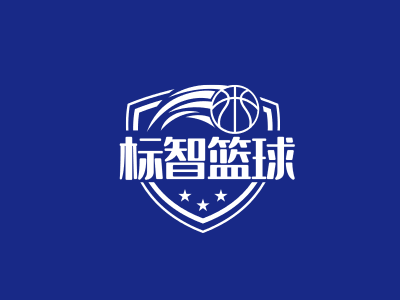 简约创意徽章篮球logo设计