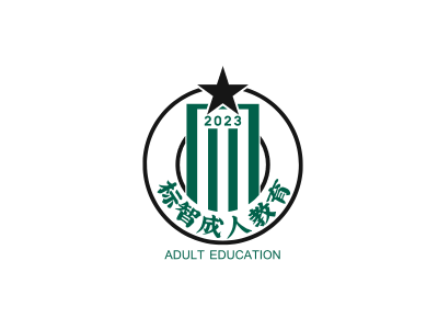 简约教育徽章logo设计