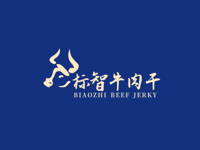 简约创意餐饮零食牛logo设计