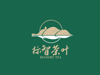 創意中式茶葉logo設計