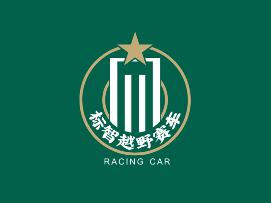 创意赛车徽章logo设计