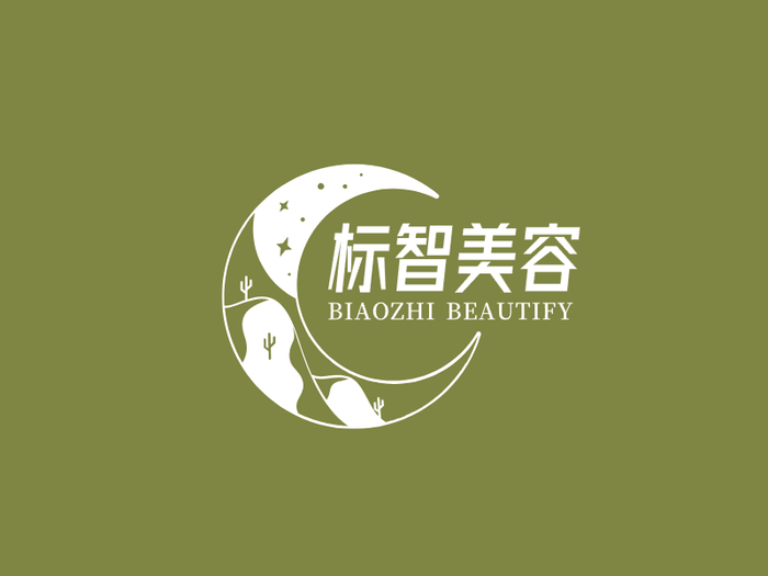 文艺简约美容logo设计