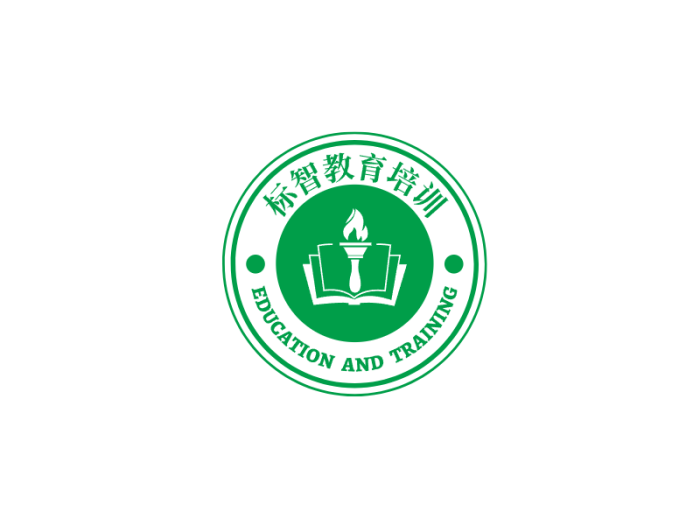 简约徽章教育培训logo设计