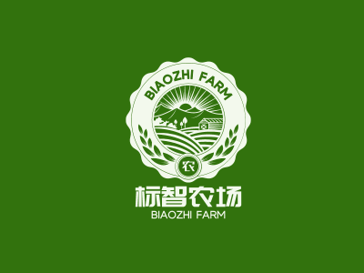创意农业徽章农场logo设计