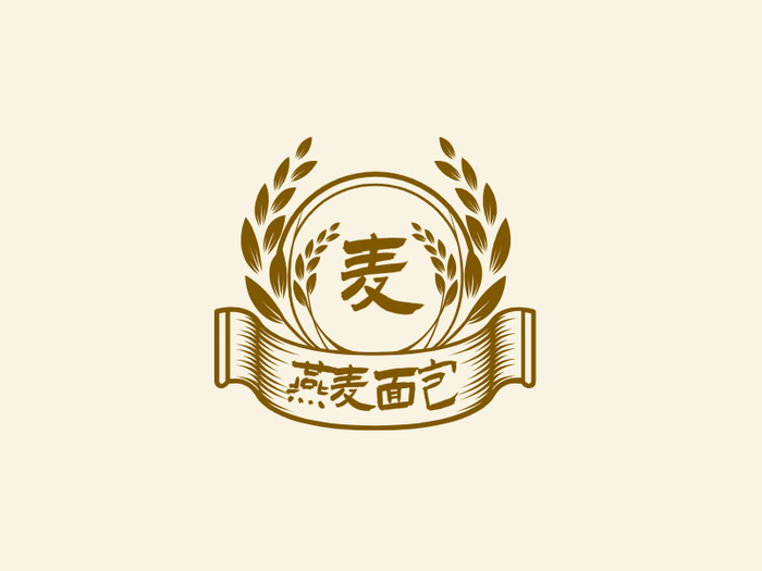 中式文艺徽章logo设计