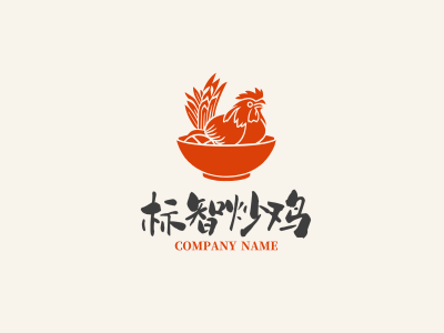 创意卡通鸡餐饮logo设计