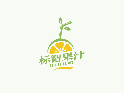 清新简约饮品logo设计